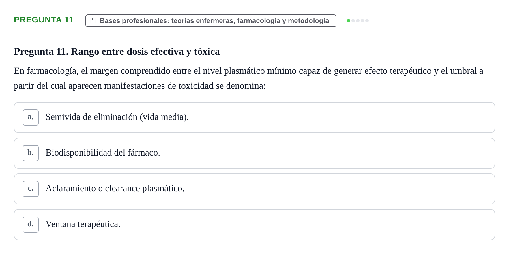 Enunciado: Pregunta 11
