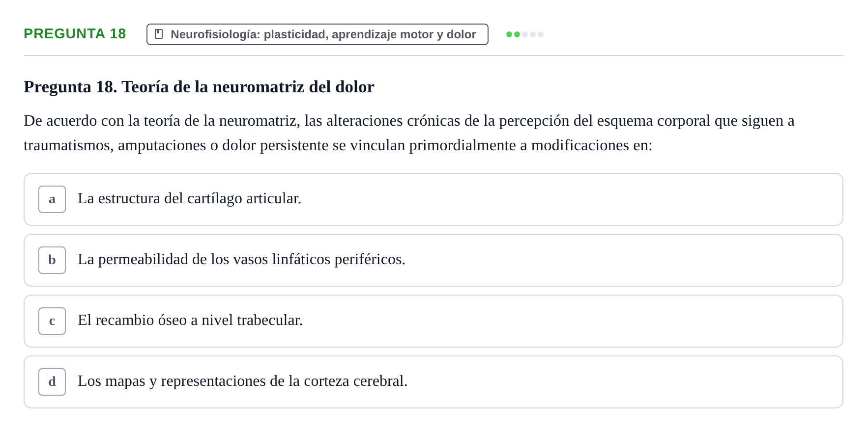 Enunciado: Pregunta 18