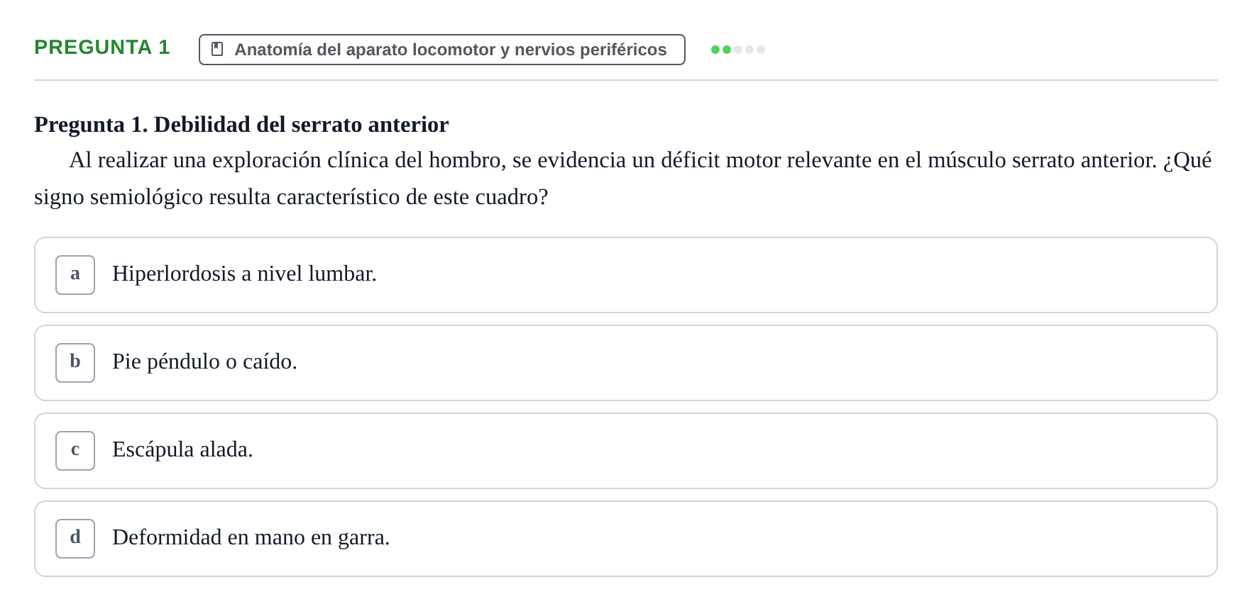 Enunciado: Pregunta 1
