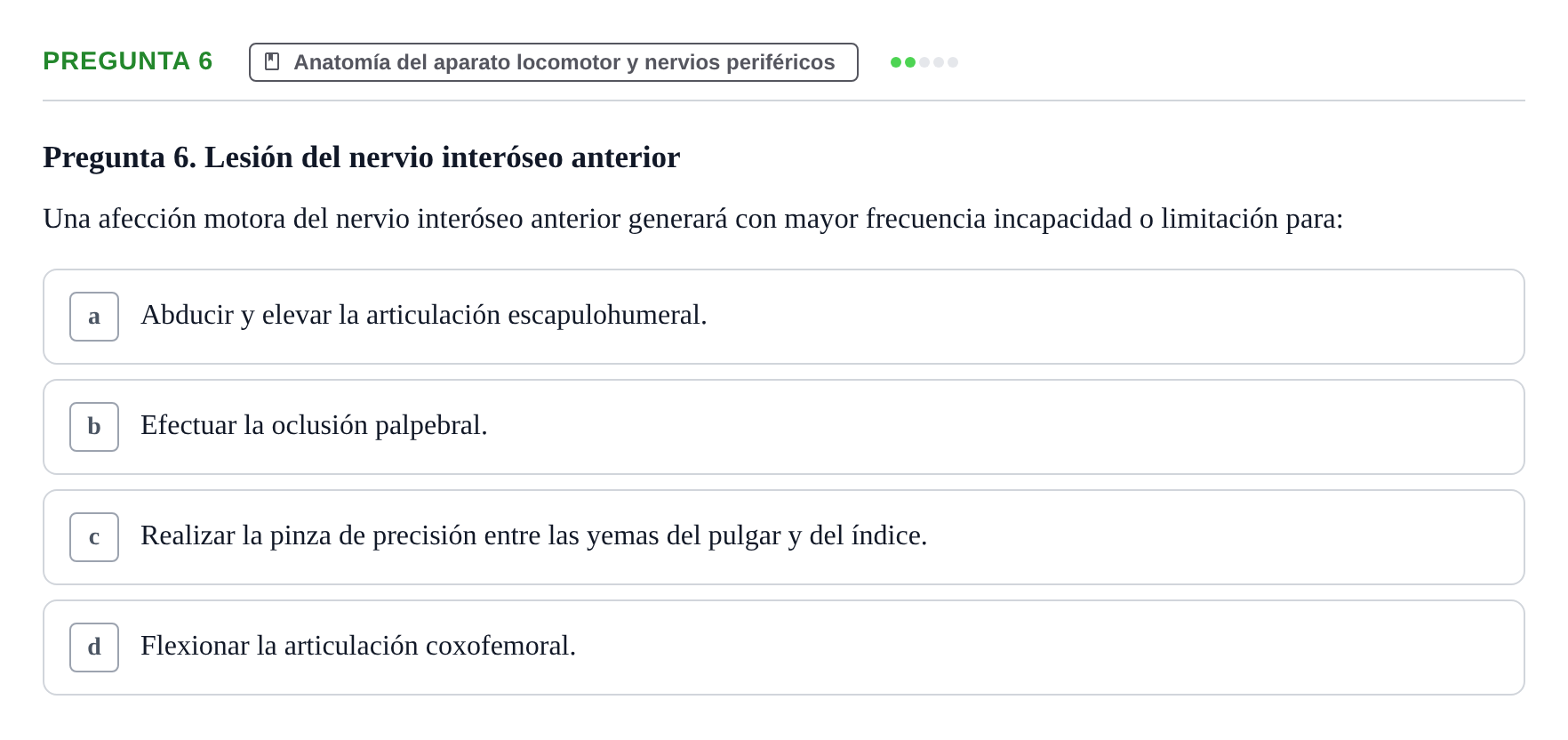 Enunciado: Pregunta 6