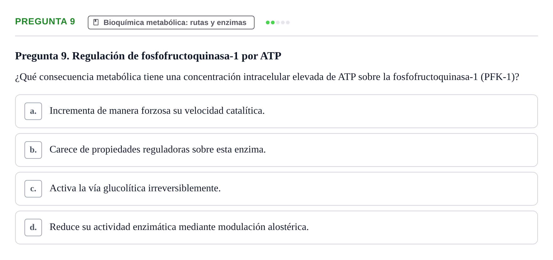 Enunciado: Pregunta 9
