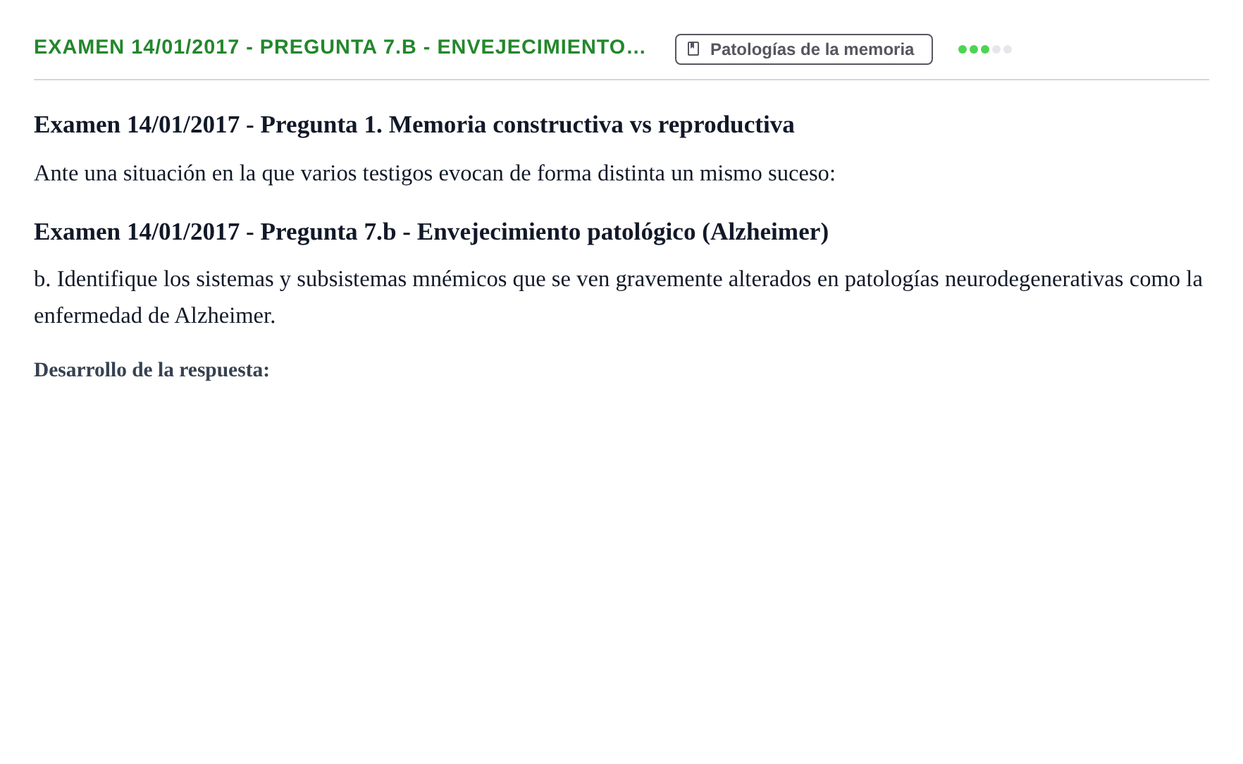 Enunciado: Ejercicio Examen 14/01/2017 - Pregunta 7.b - Envejecimiento… · Psicología de la Atención y la Memoria UOC 2016