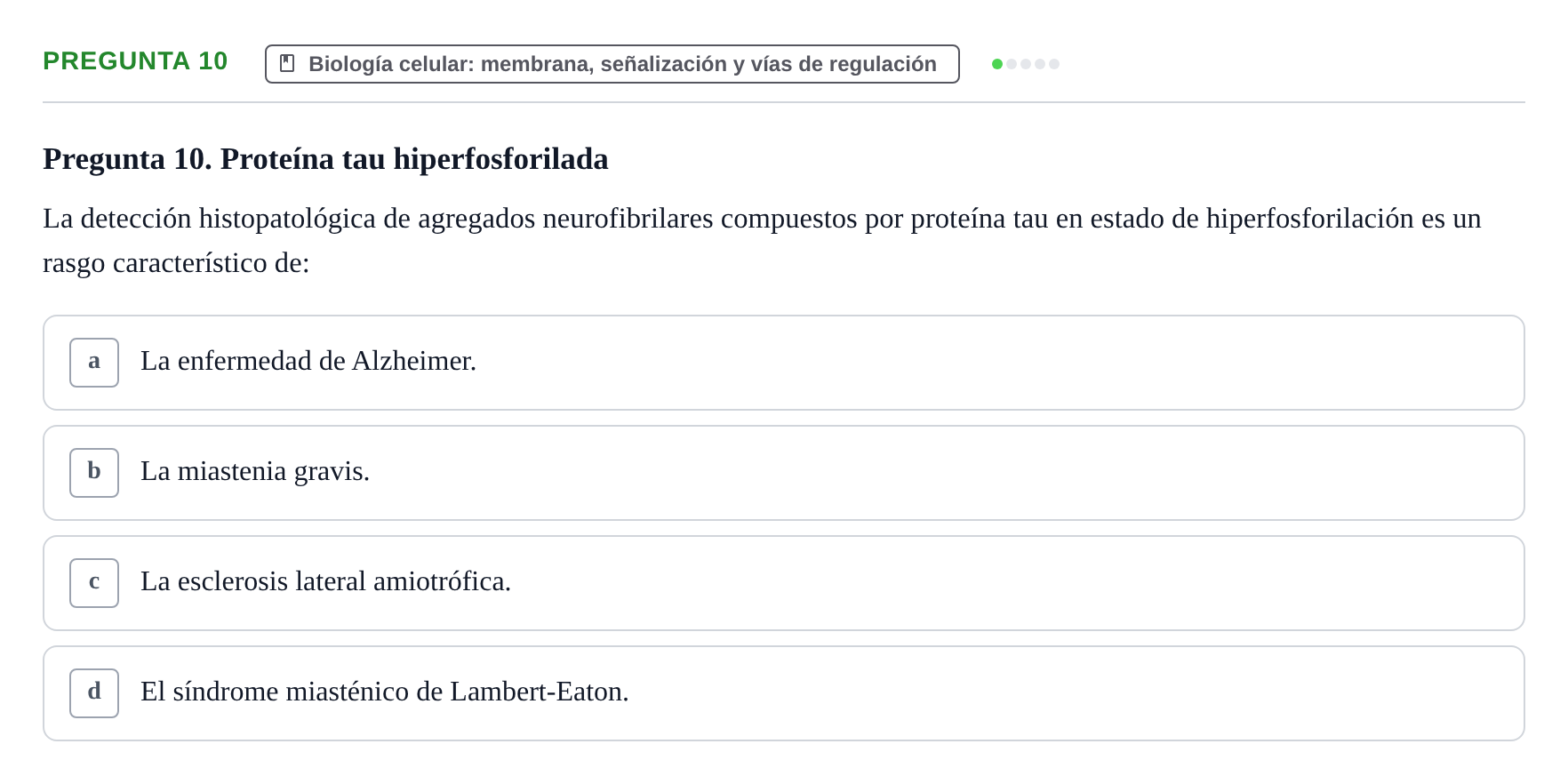 Enunciado: Pregunta 10