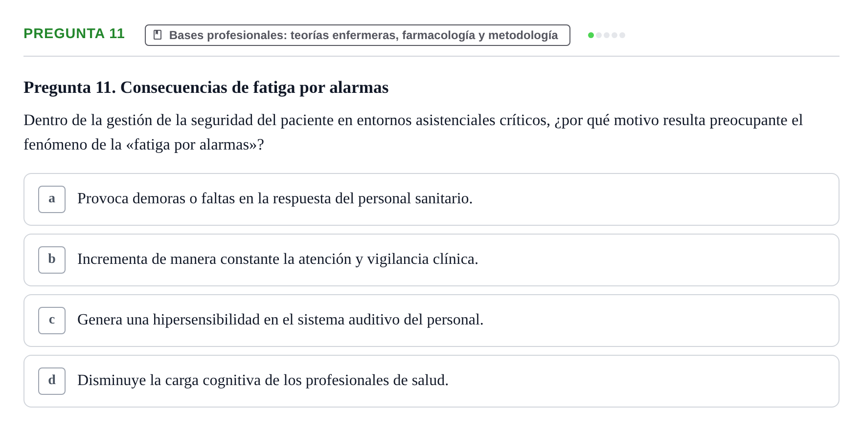 Enunciado: Pregunta 11