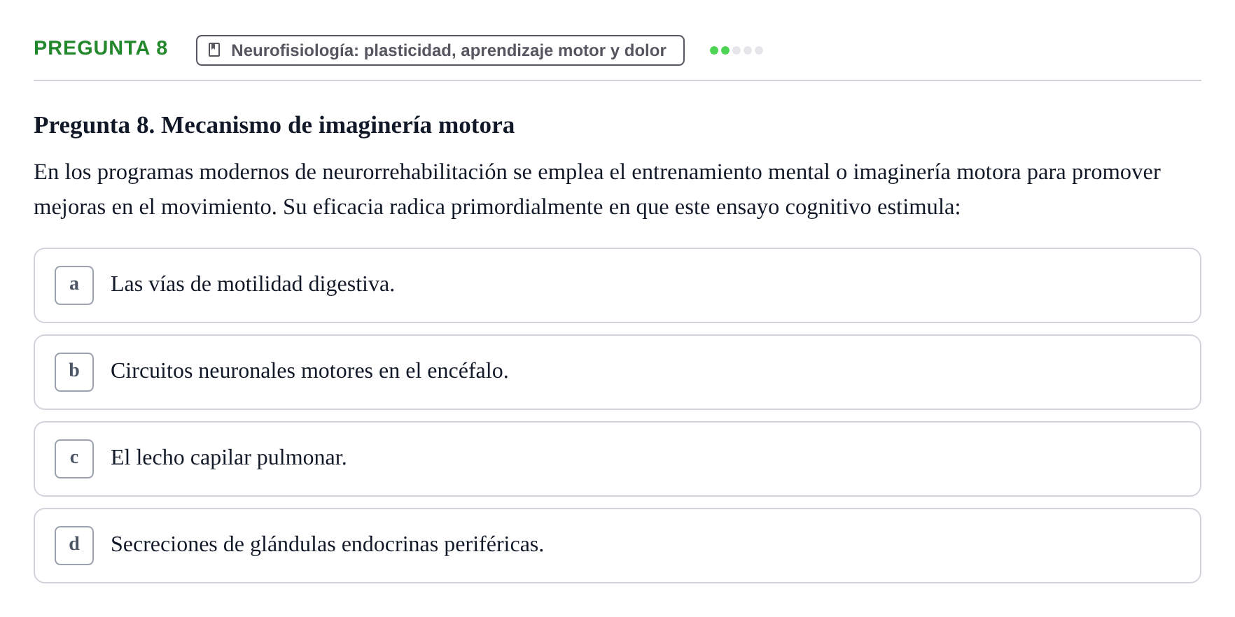 Enunciado: Pregunta 8