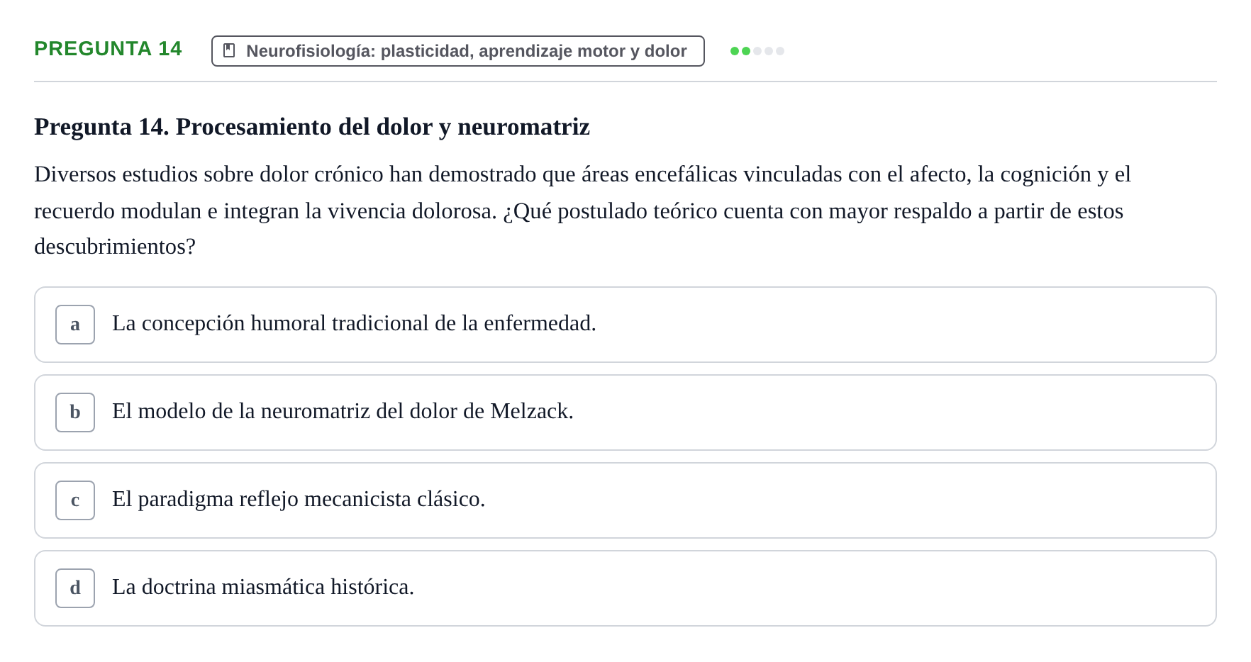 Enunciado: Pregunta 14