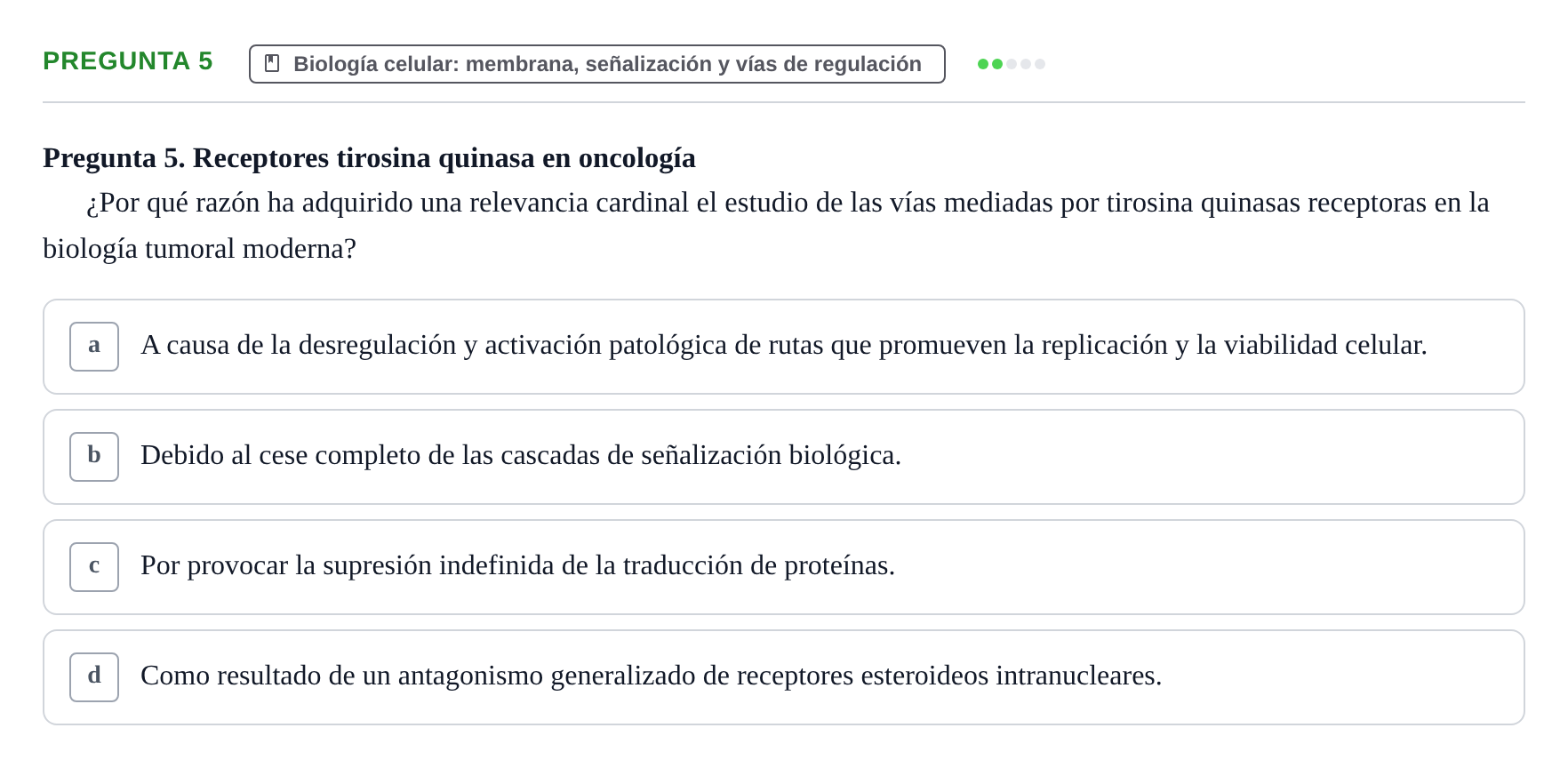 Enunciado: Pregunta 5