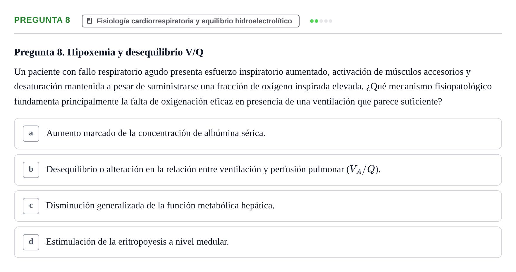 Enunciado: Pregunta 8