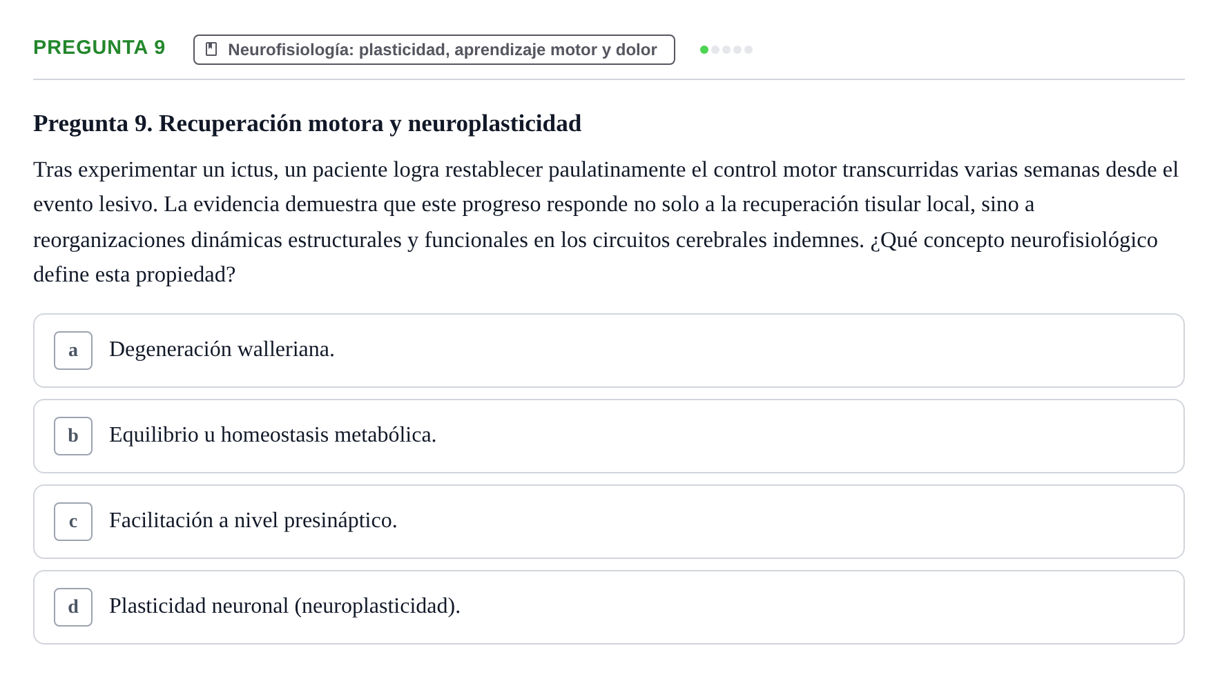Enunciado: Pregunta 9