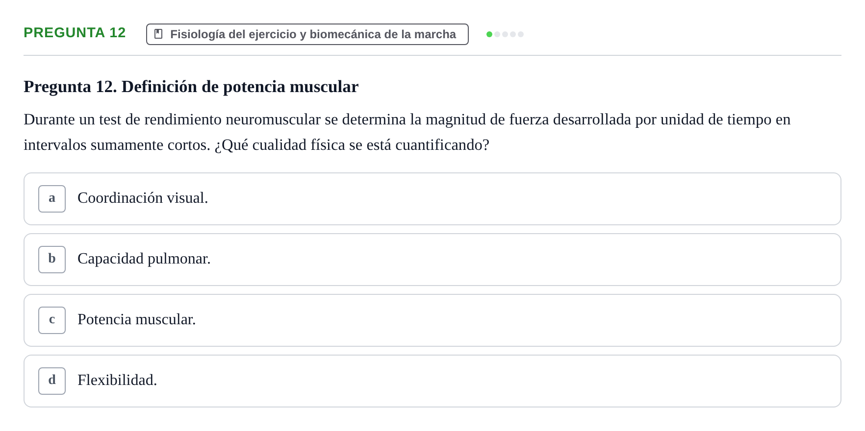 Enunciado: Pregunta 12