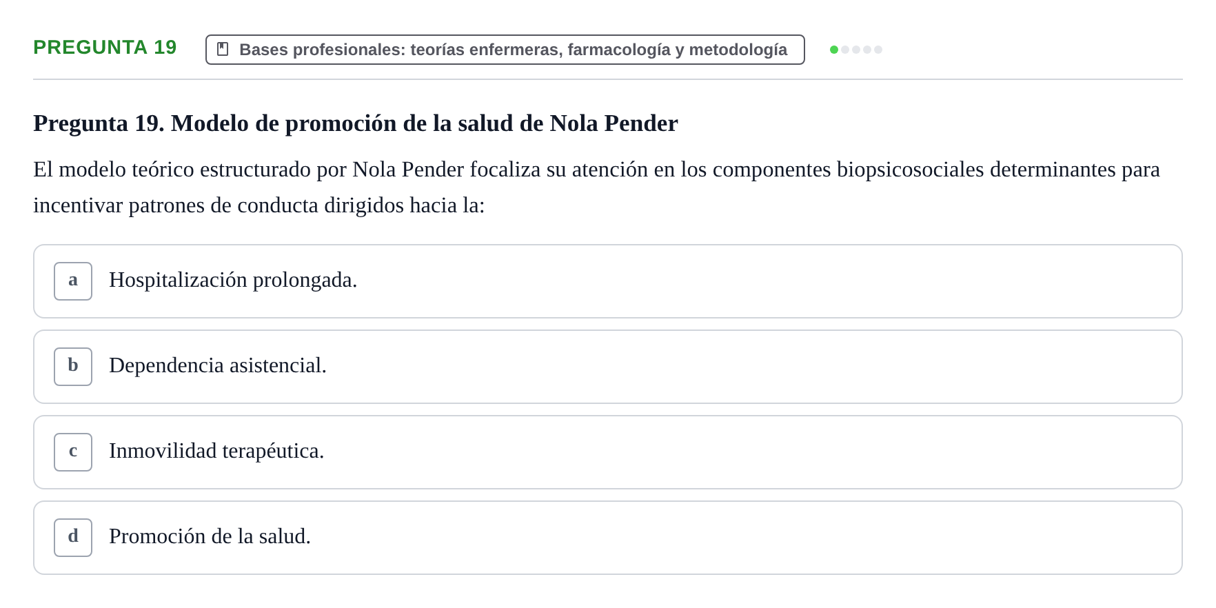 Enunciado: Pregunta 19