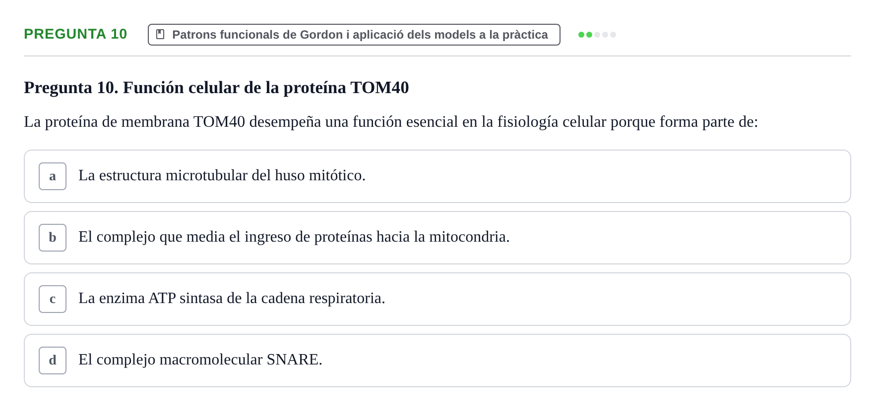 Enunciado: Pregunta 10