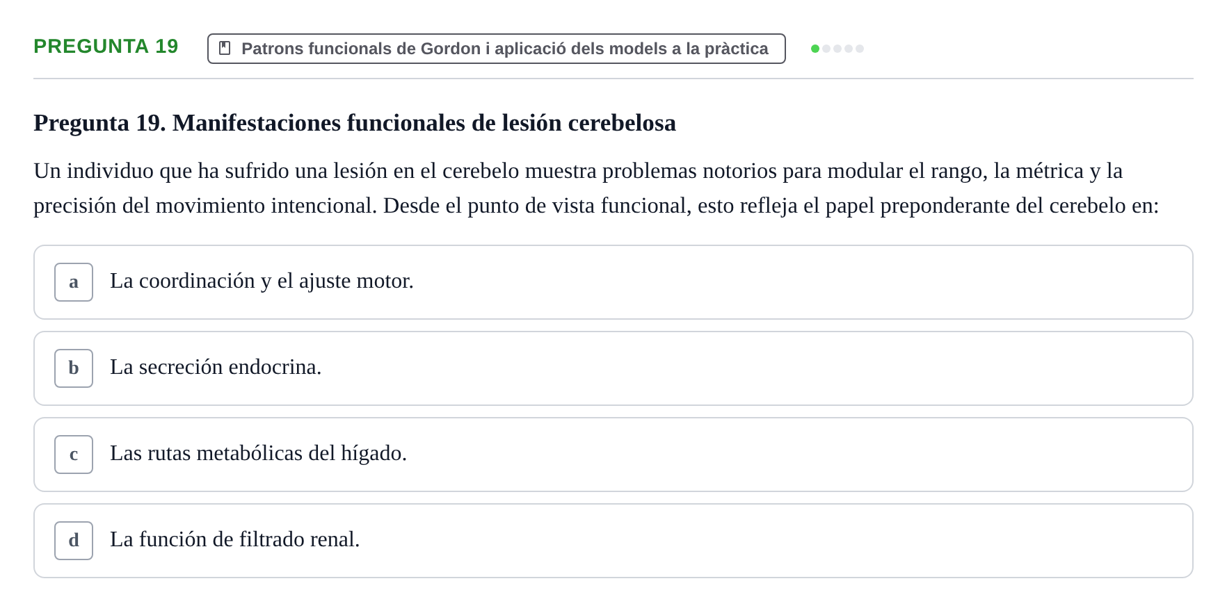 Enunciado: Pregunta 19