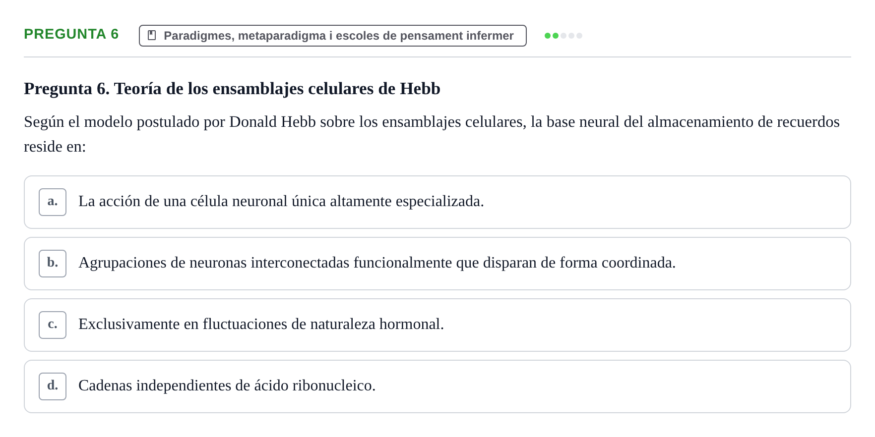 Enunciado: Pregunta 6
