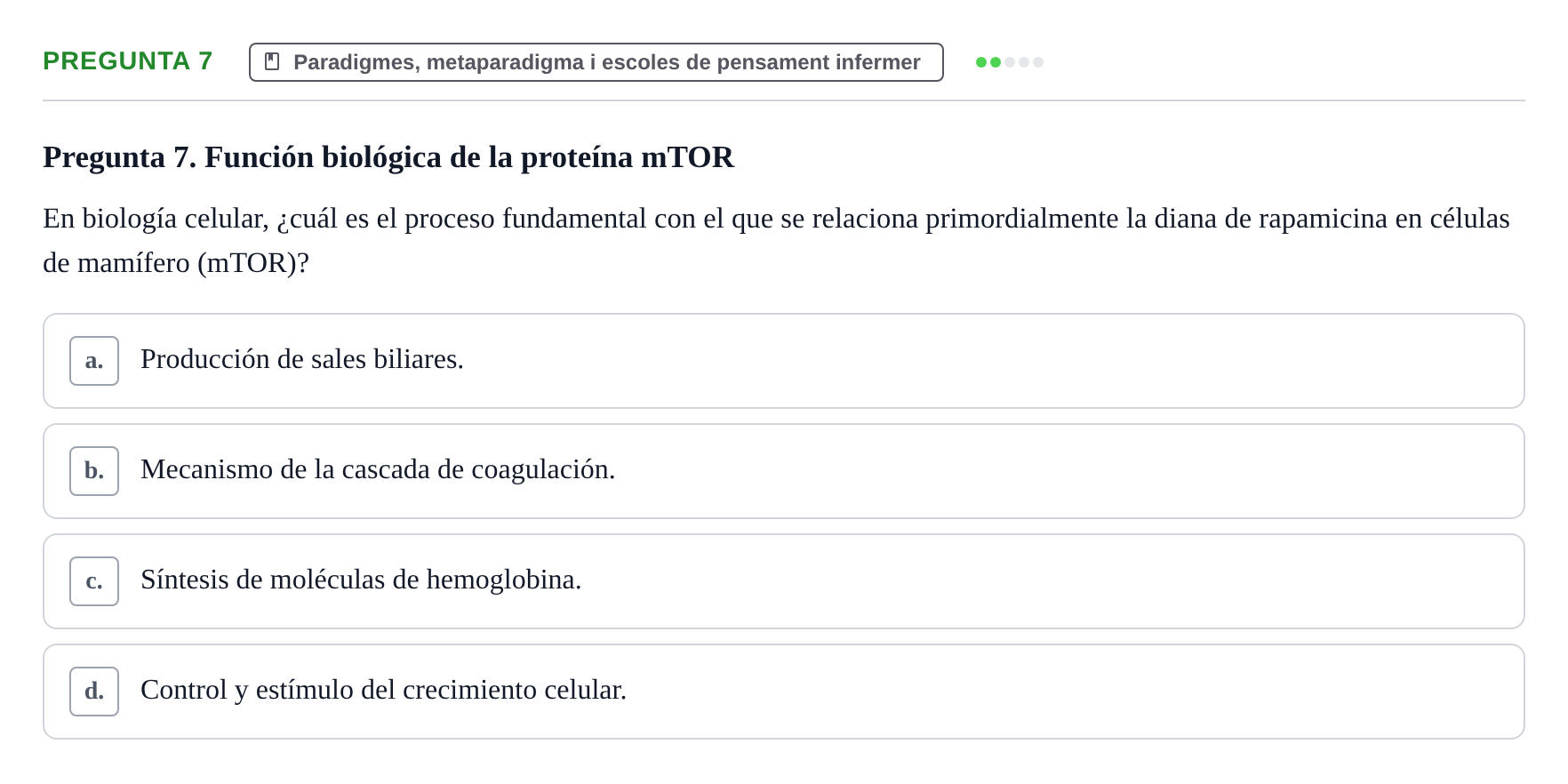 Enunciado: Pregunta 7