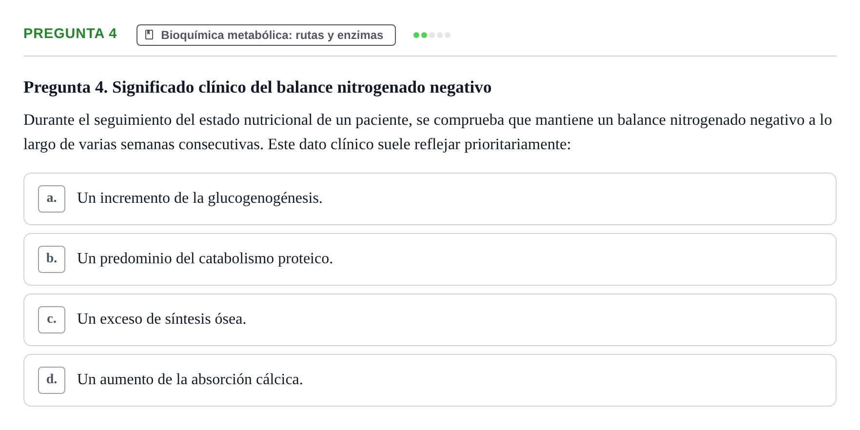 Enunciado: Pregunta 4