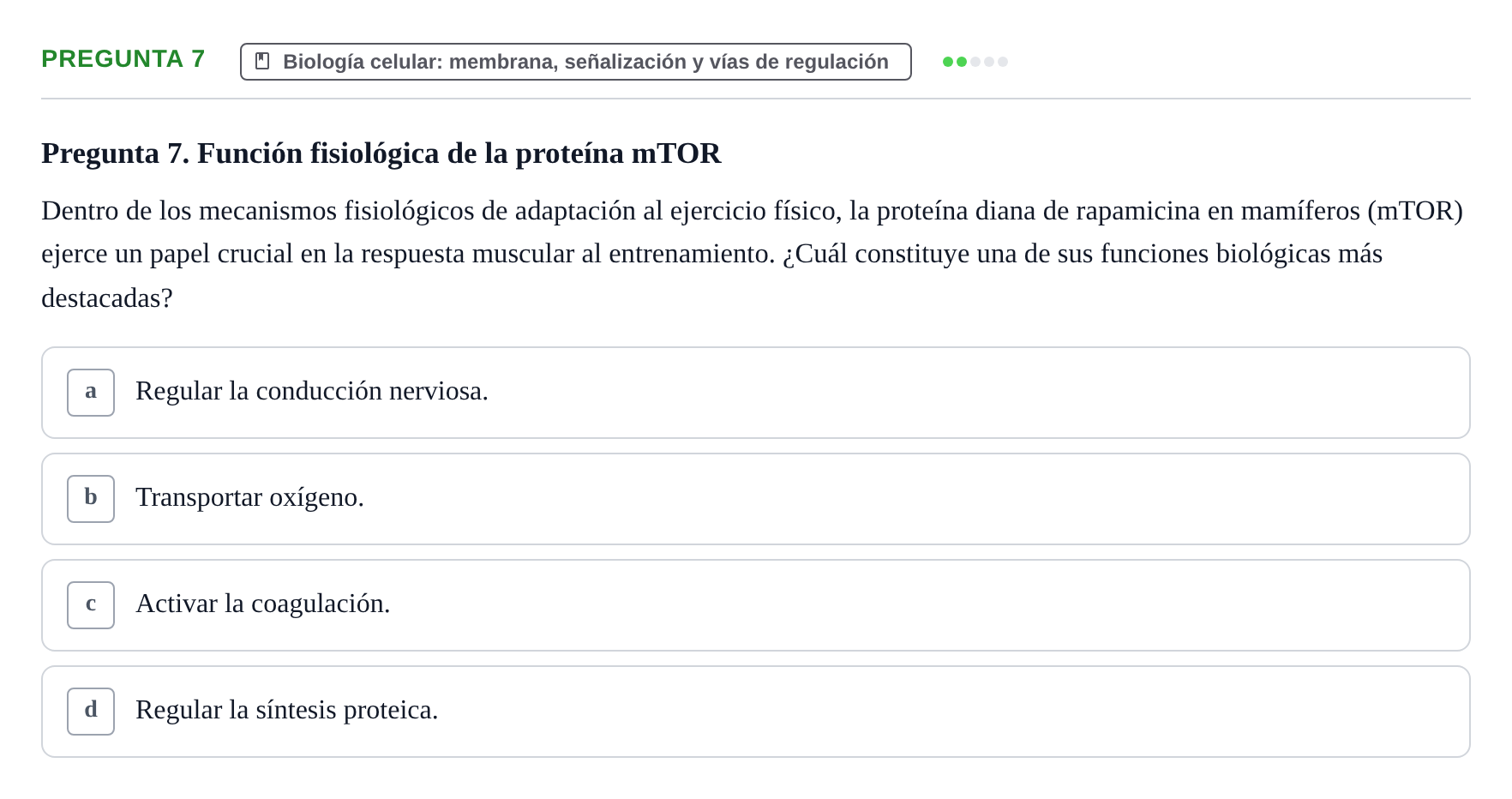 Enunciado: Pregunta 7