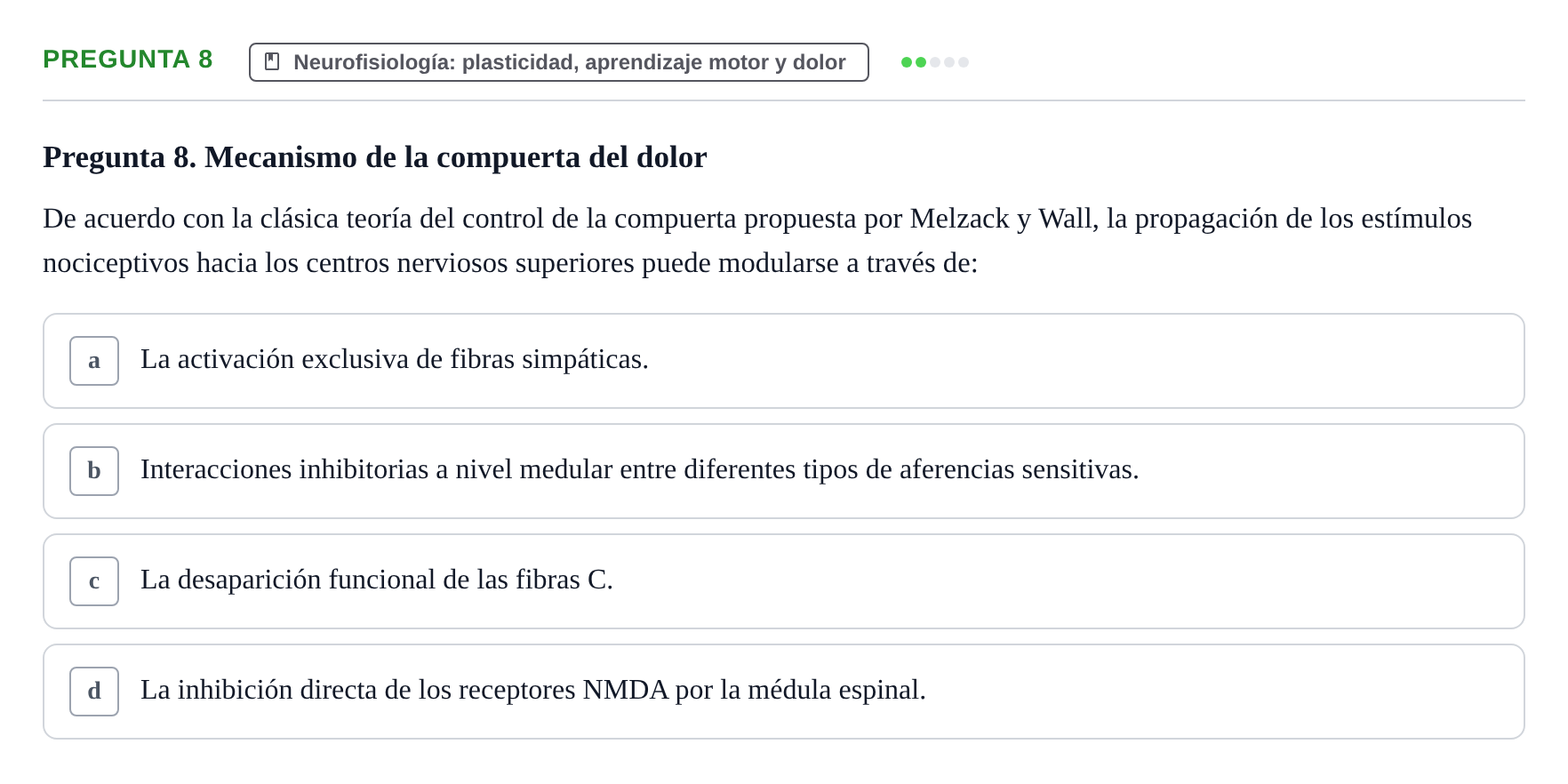 Enunciado: Pregunta 8