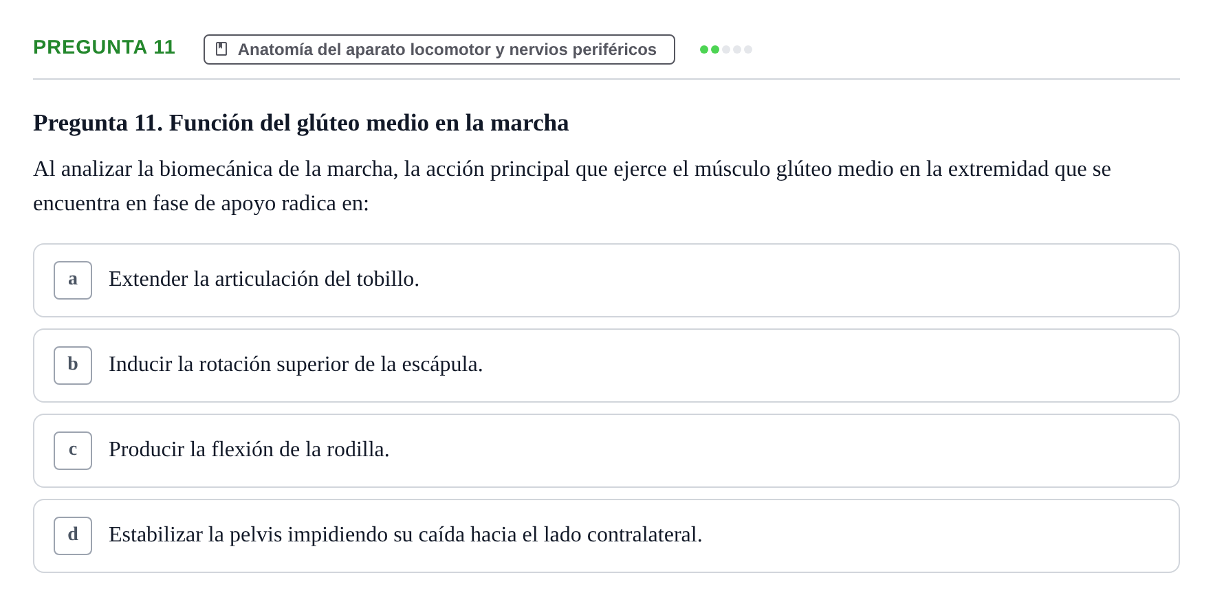 Enunciado: Pregunta 11