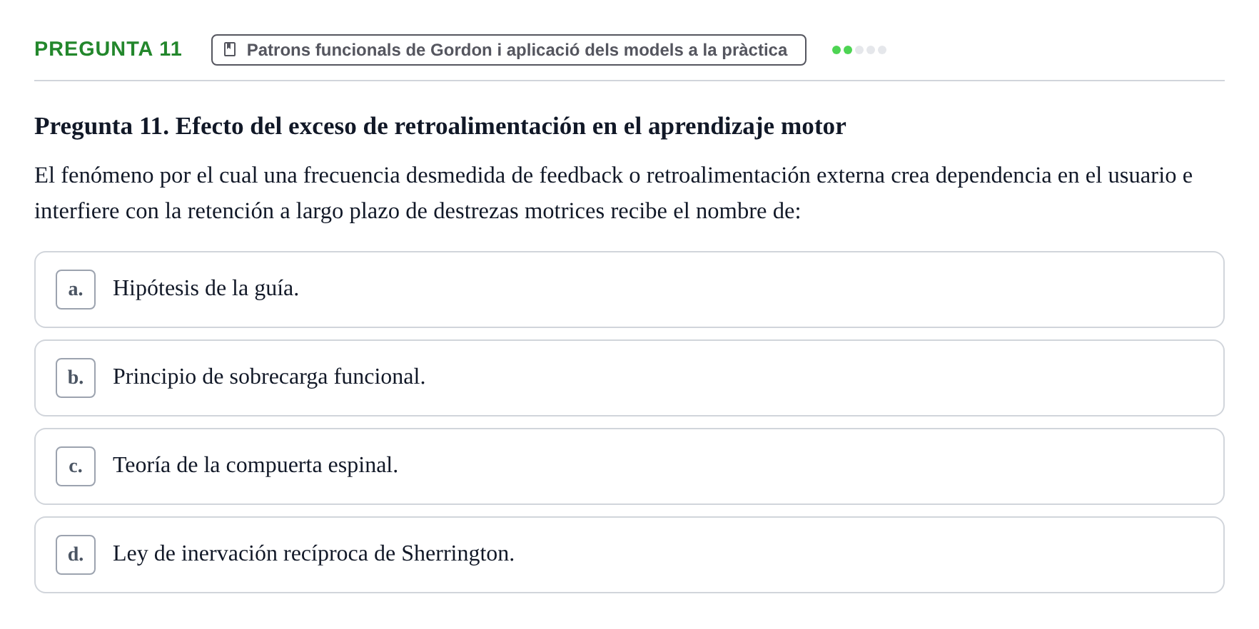 Enunciado: Pregunta 11