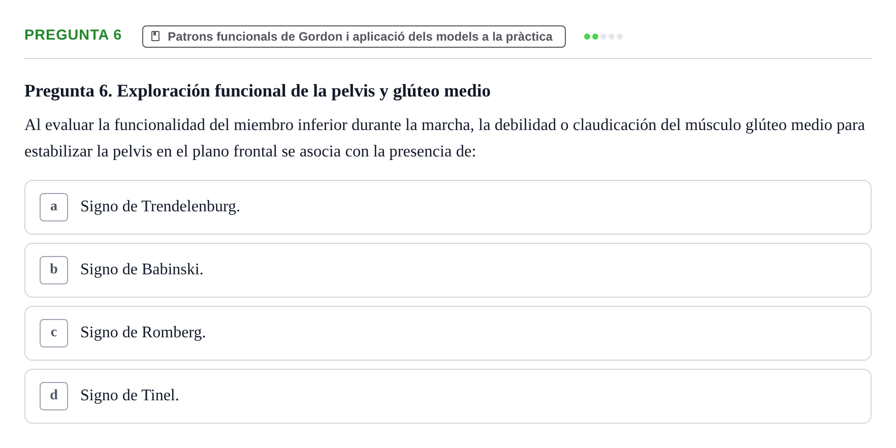 Enunciado: Pregunta 6