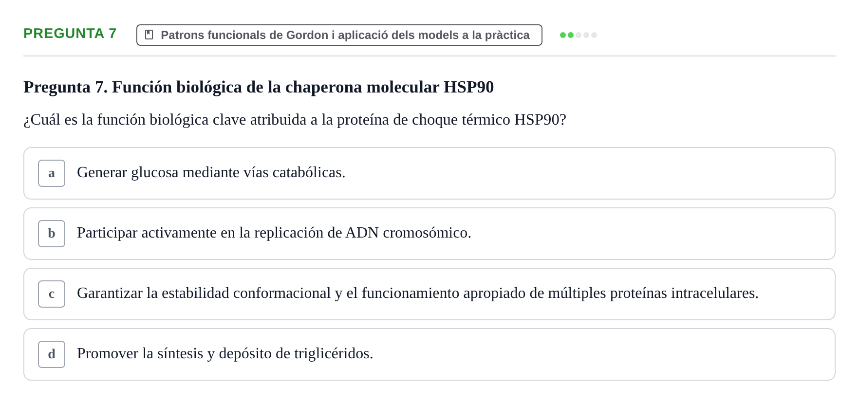 Enunciado: Pregunta 7