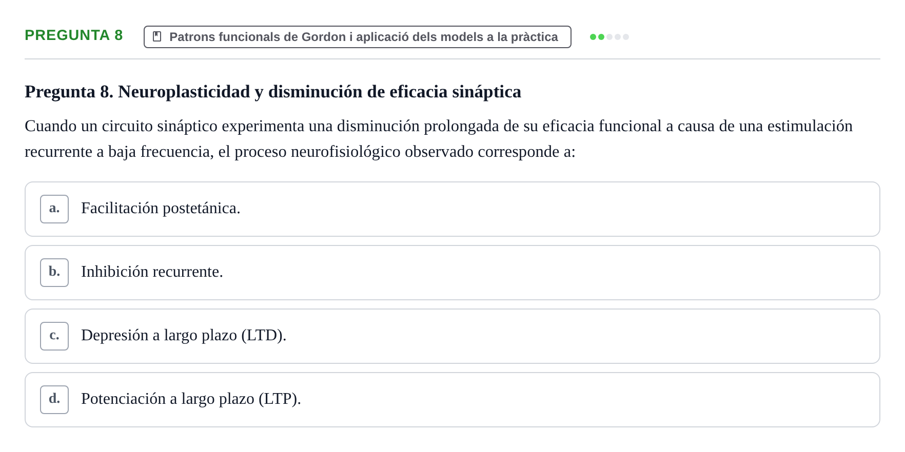 Enunciado: Pregunta 8