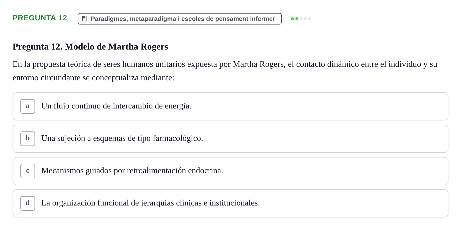 Enunciado: Pregunta 12
