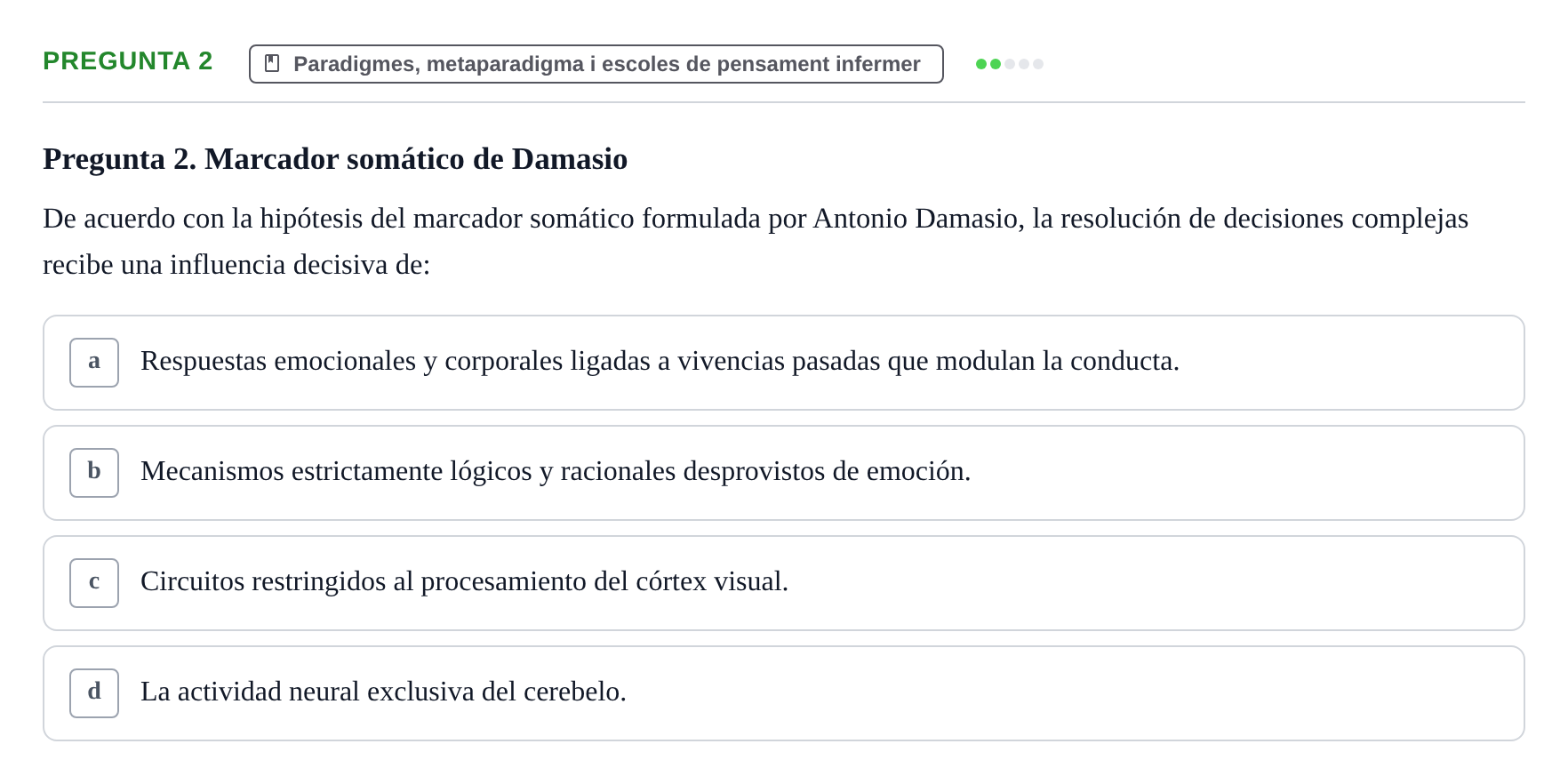 Enunciado: Pregunta 2