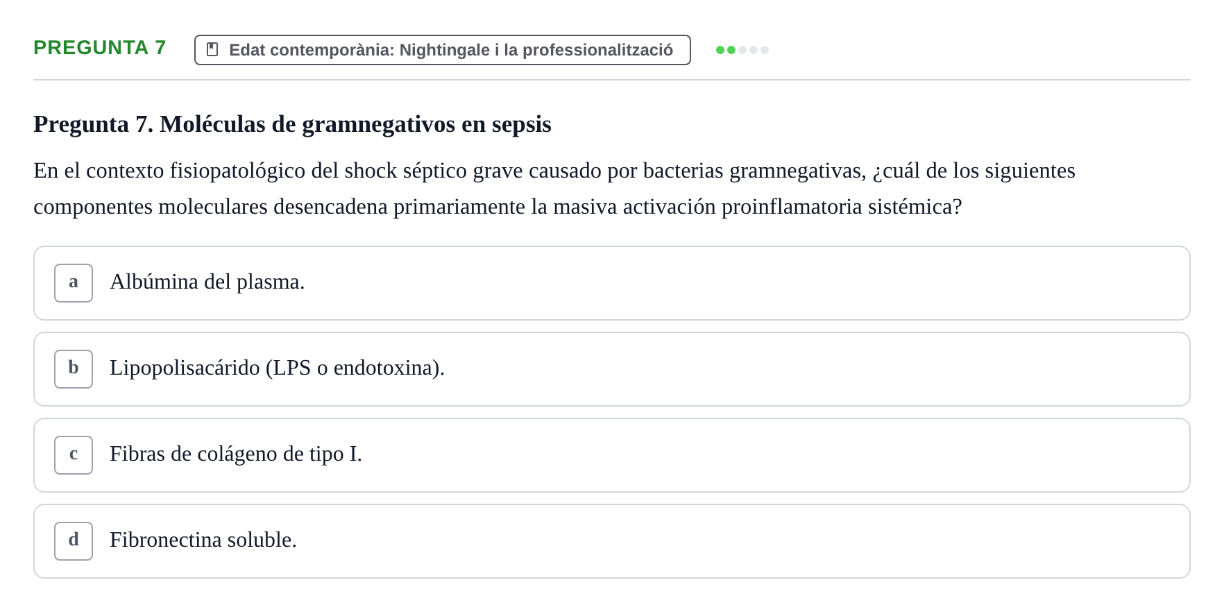 Enunciado: Pregunta 7