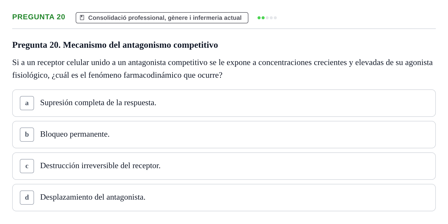 Enunciado: Pregunta 20