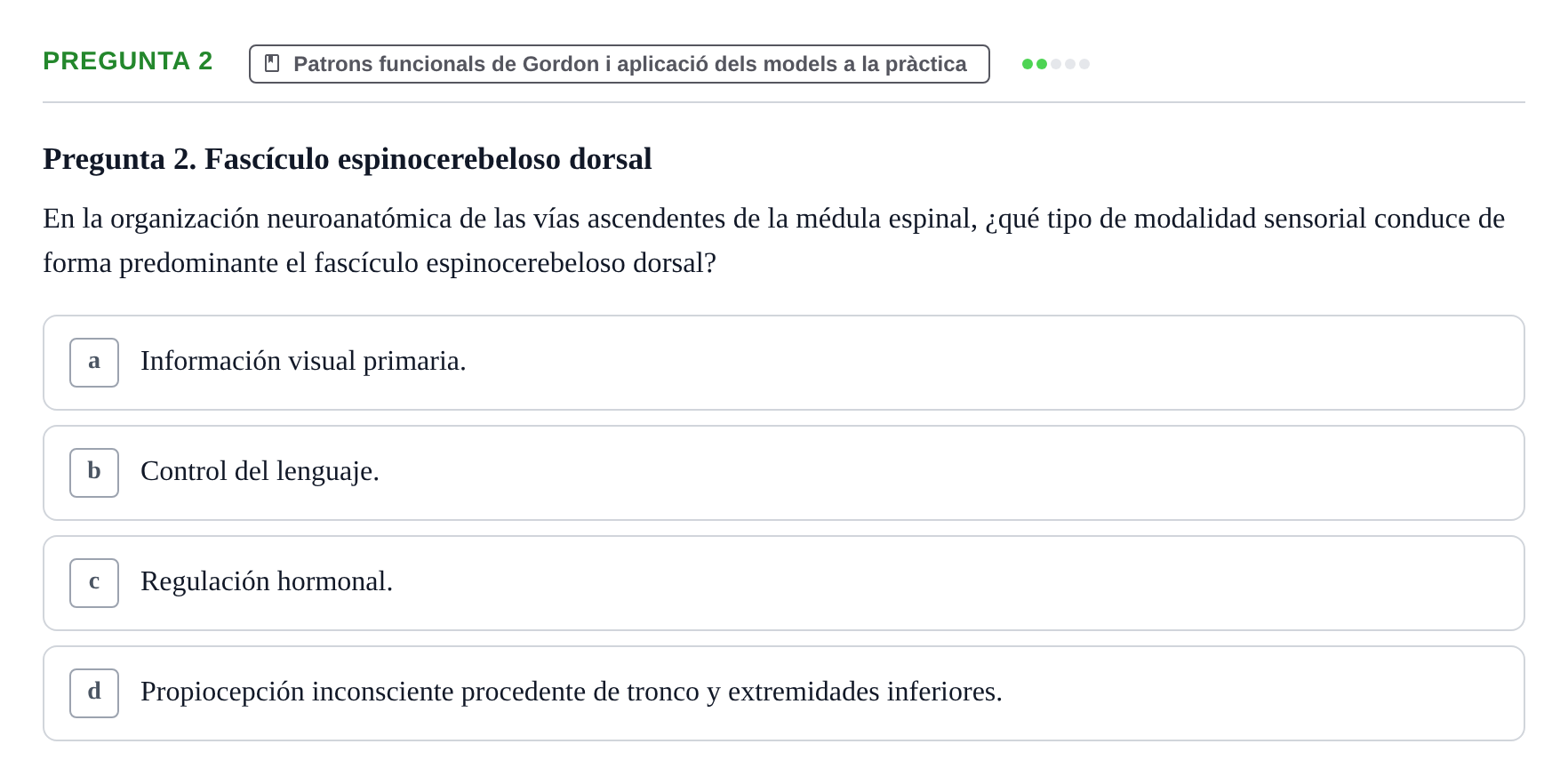 Enunciado: Pregunta 2