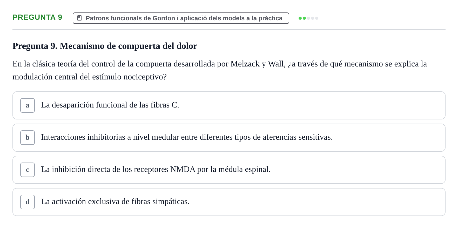 Enunciado: Pregunta 9
