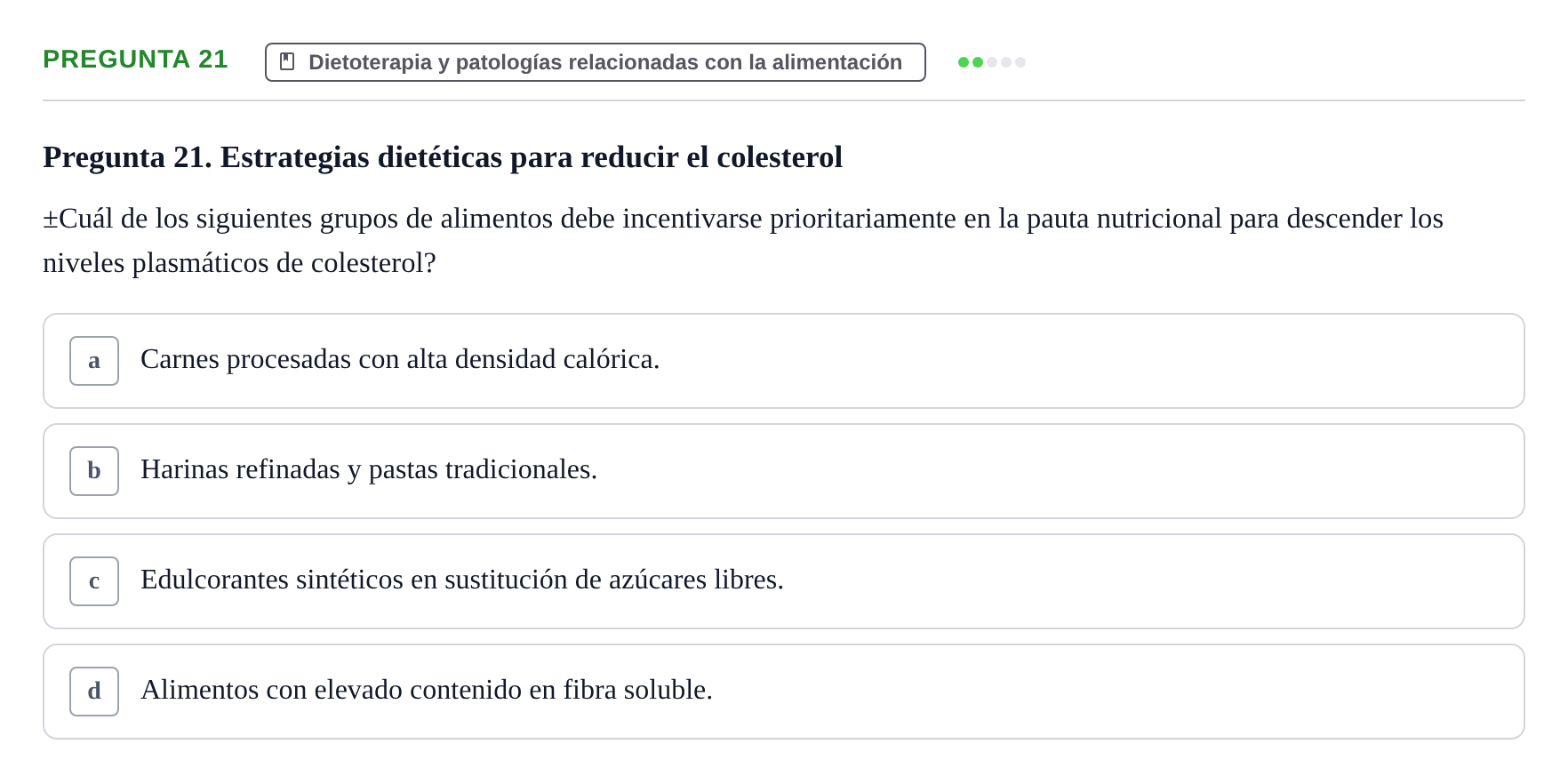 Enunciado: Pregunta 21 · Biología del Cuidado UIC 2024
