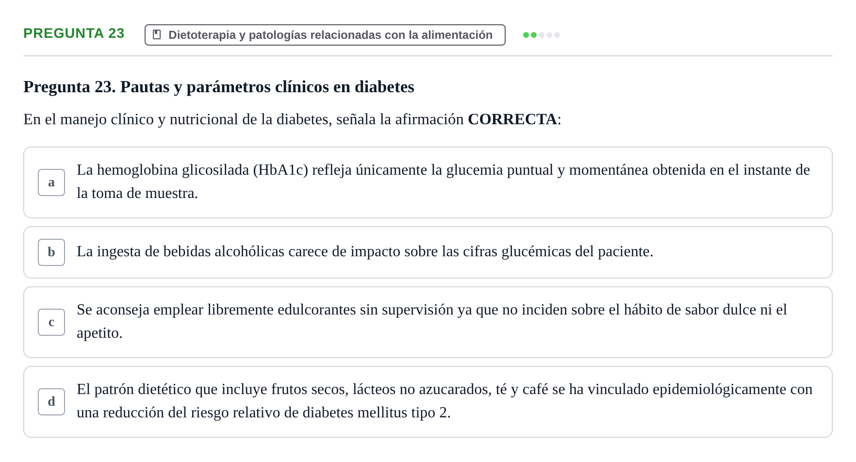 Enunciado: Pregunta 23 · Biología del Cuidado UIC 2024