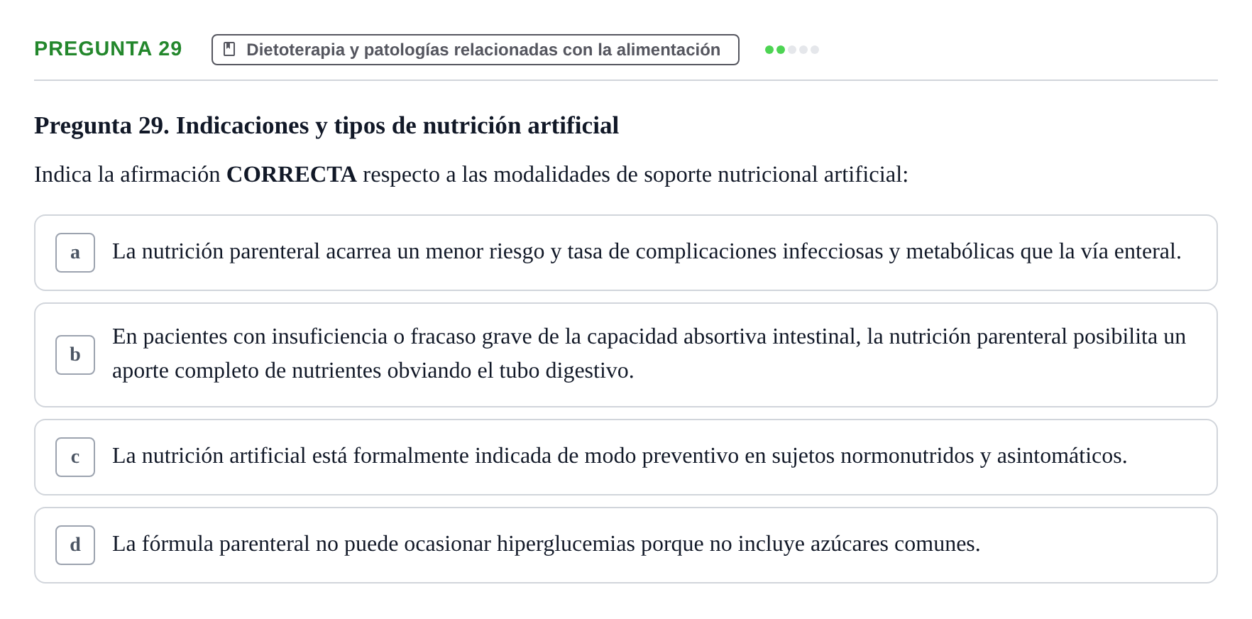 Enunciado: Pregunta 29 · Biología del Cuidado UIC 2024