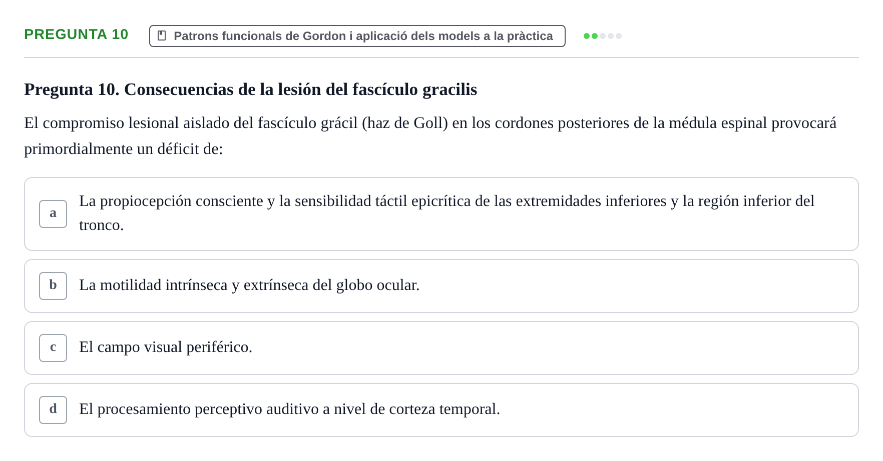 Enunciado: Pregunta 10