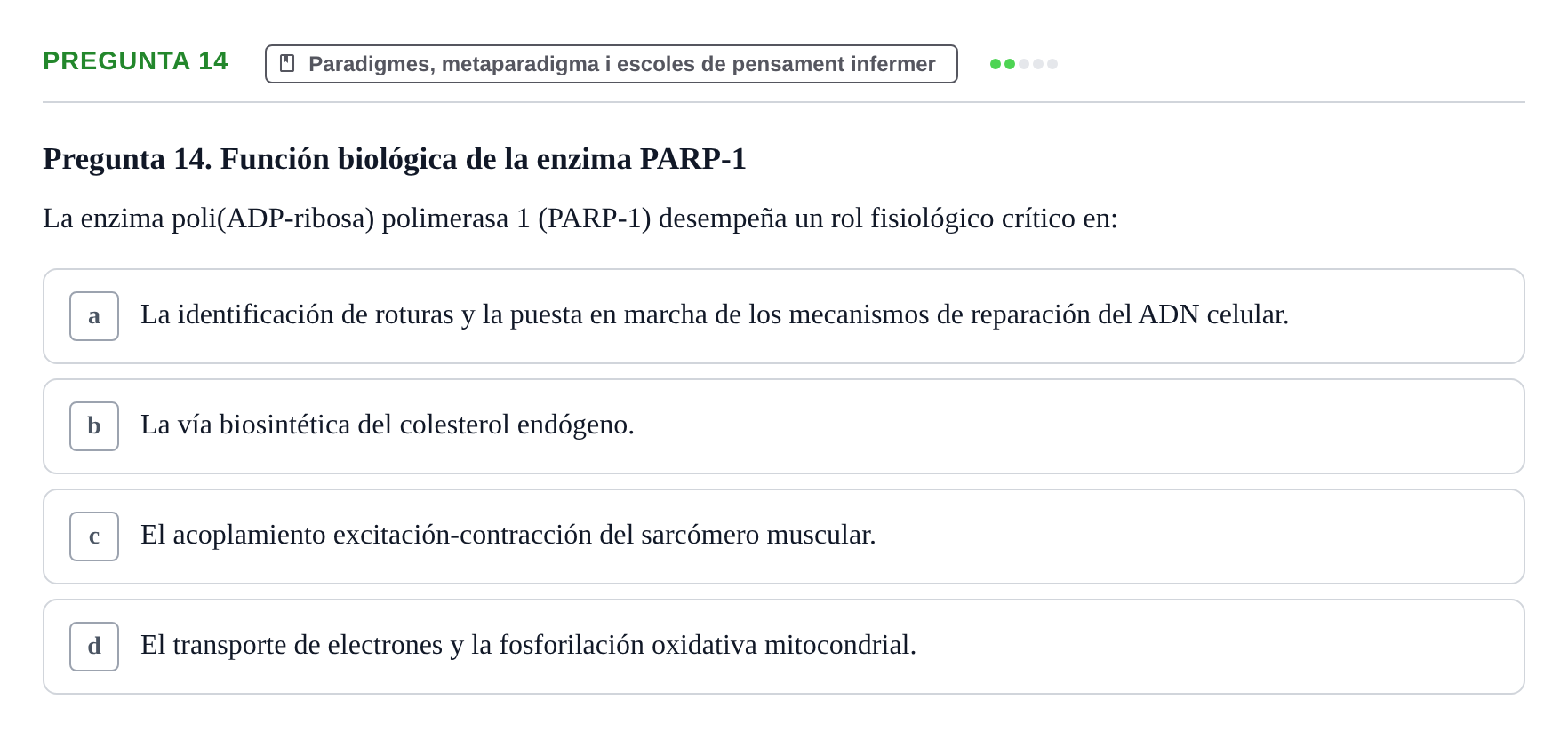 Enunciado: Pregunta 14