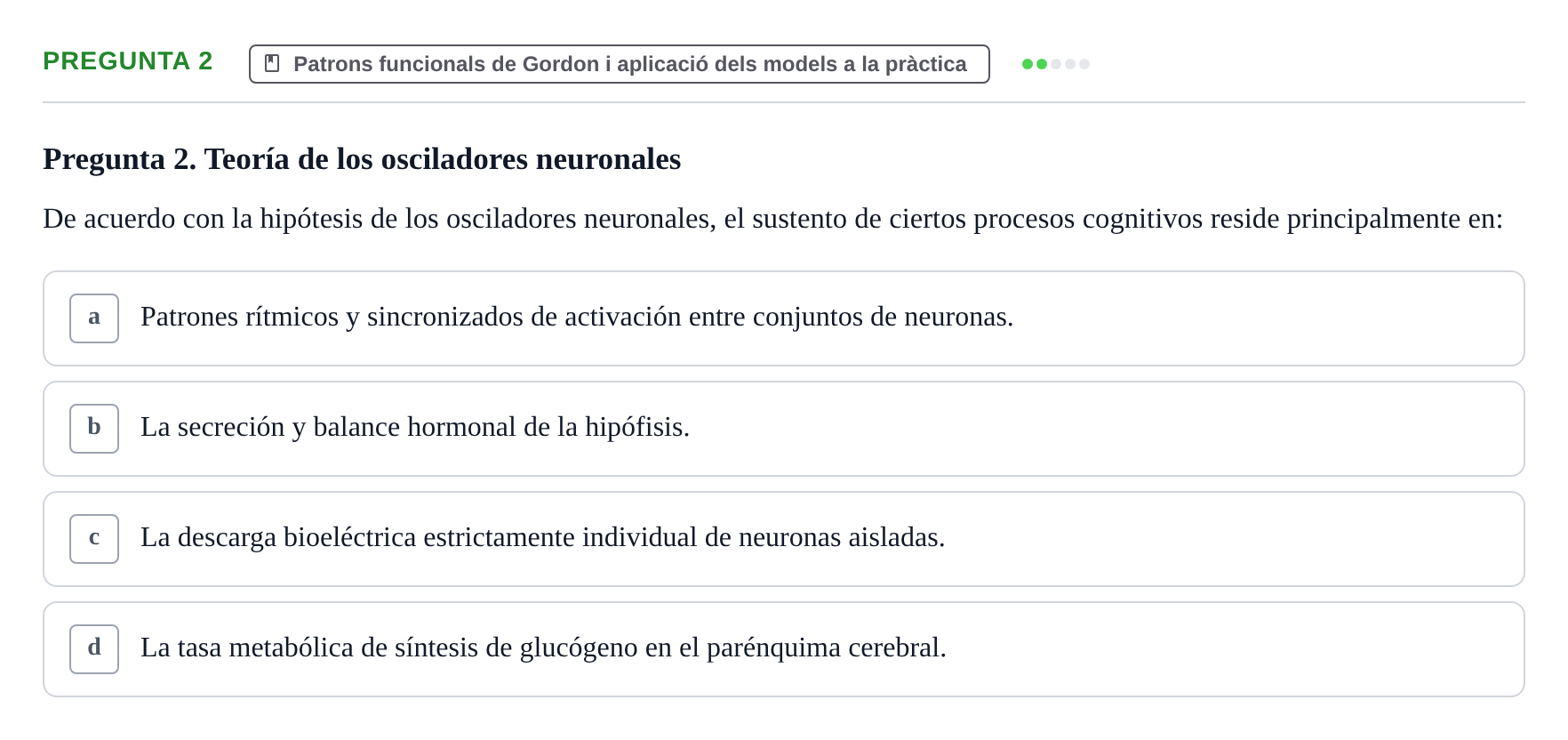 Enunciado: Pregunta 2
