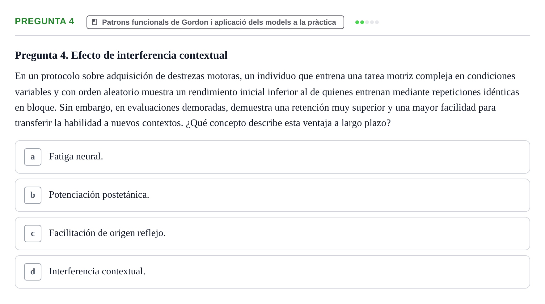 Enunciado: Pregunta 4