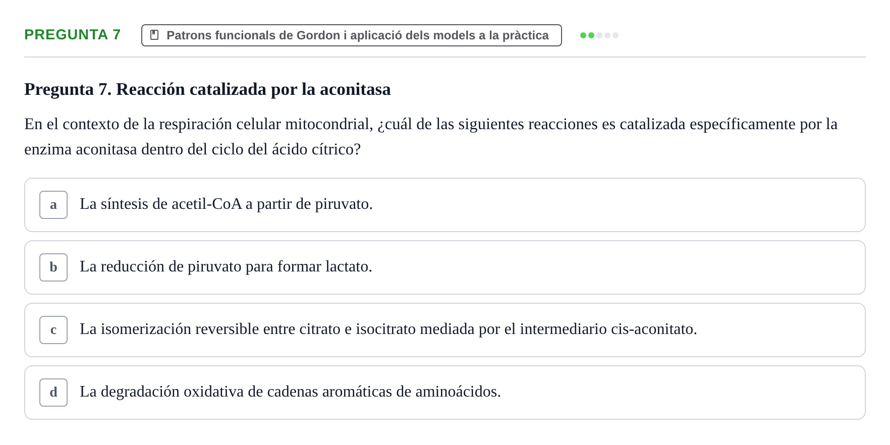 Enunciado: Pregunta 7