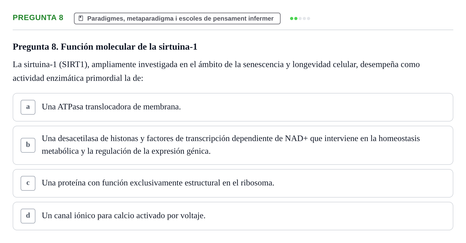 Enunciado: Pregunta 8