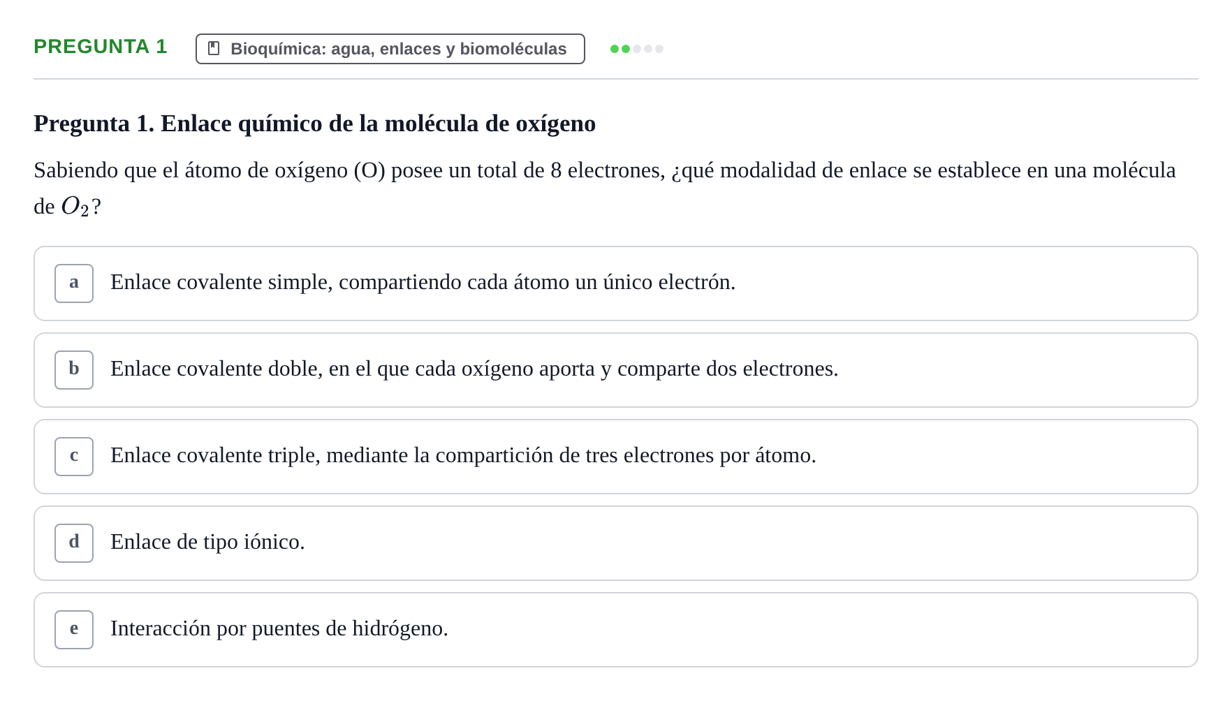 Enunciado: Pregunta 1 · Biología del Cuidado UIC 2018