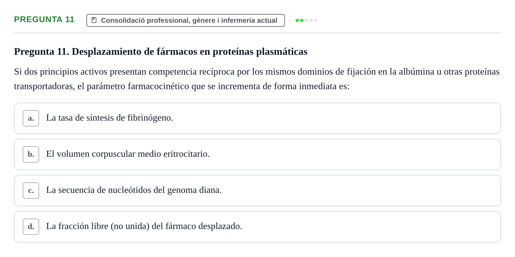 Enunciado: Pregunta 11