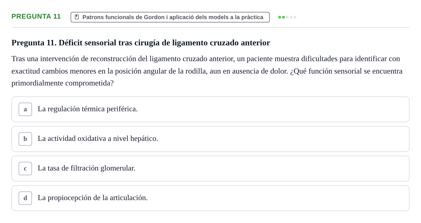 Enunciado: Pregunta 11