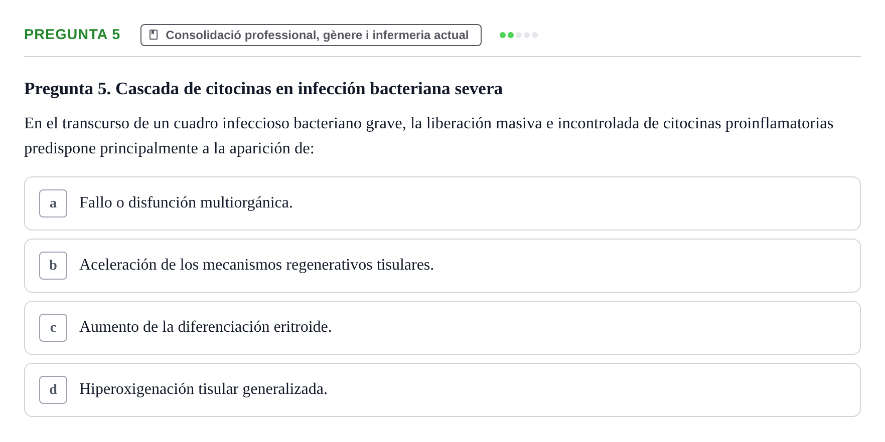 Enunciado: Pregunta 5