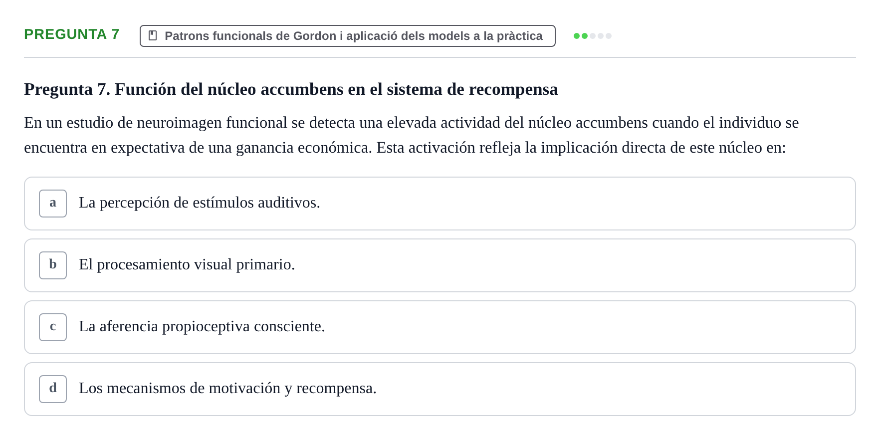 Enunciado: Pregunta 7