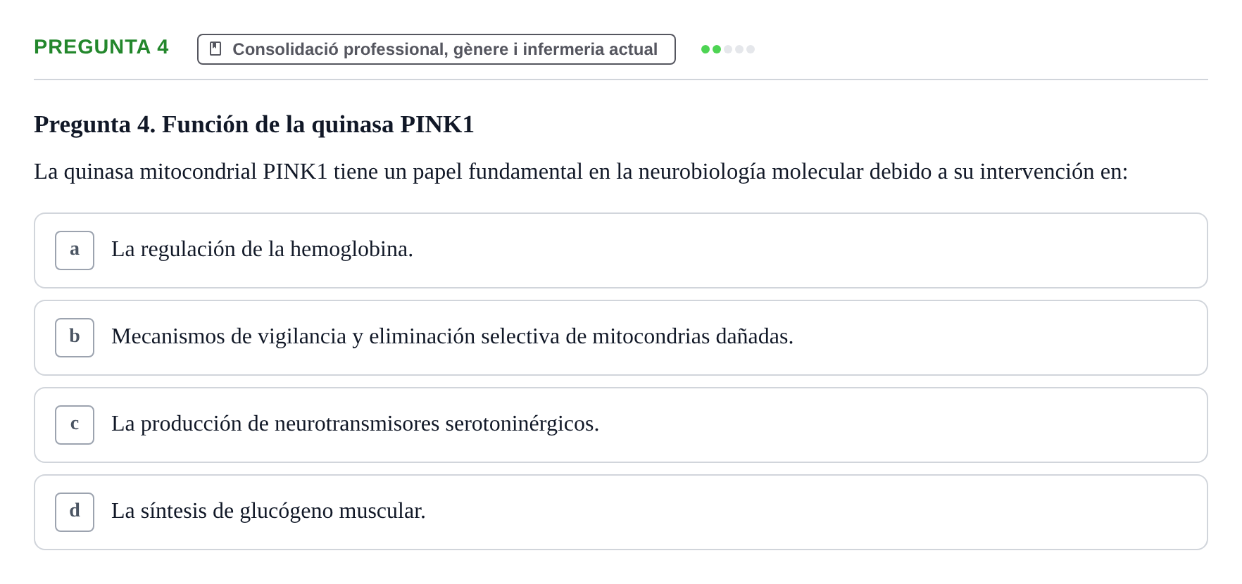 Enunciado: Pregunta 4