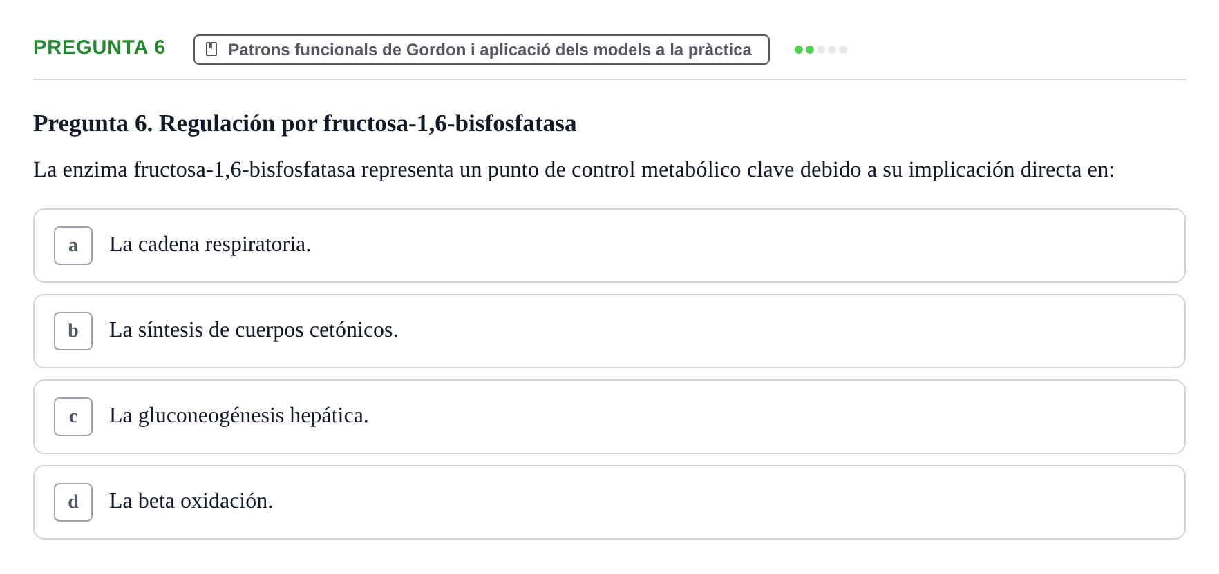 Enunciado: Pregunta 6