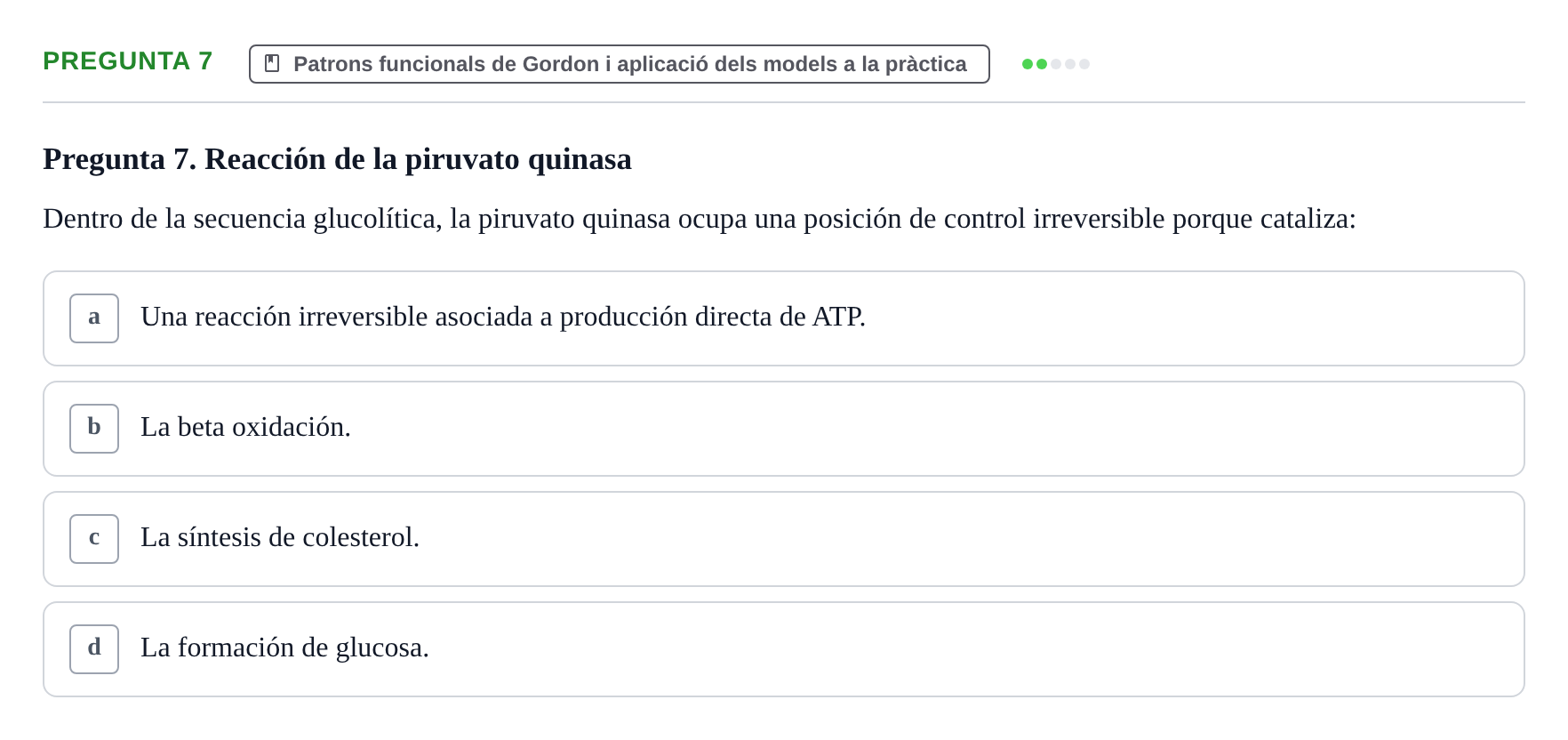 Enunciado: Pregunta 7